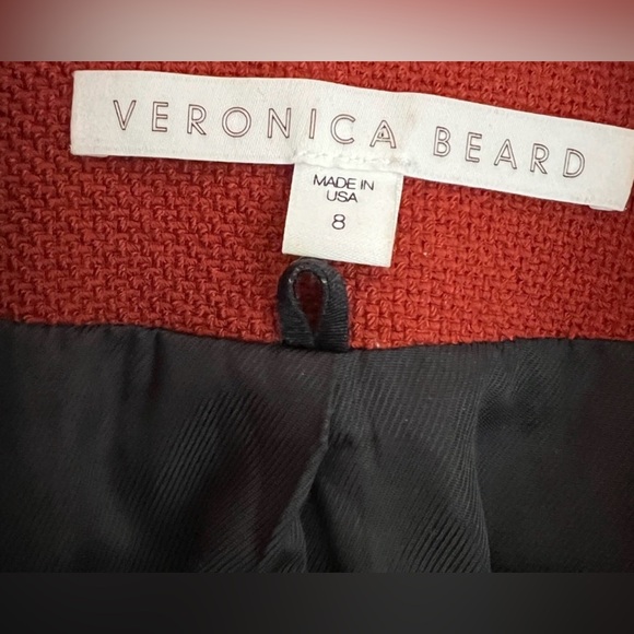 Veronica Beard Beacon Dickey Double Breasted Blazer Rust Size 8 Excellent - Picture 5 of 7